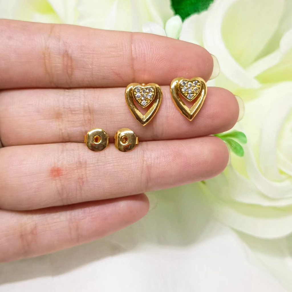 Earring Anting Fashion Wanita xuping perhiasan lapis Emas 24k