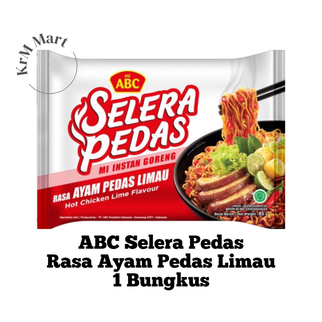 Jual Abc Selera Pedas Rasa Ayam Pedas Limau Bungkus Mie Mi Instan Goreng Shopee Indonesia