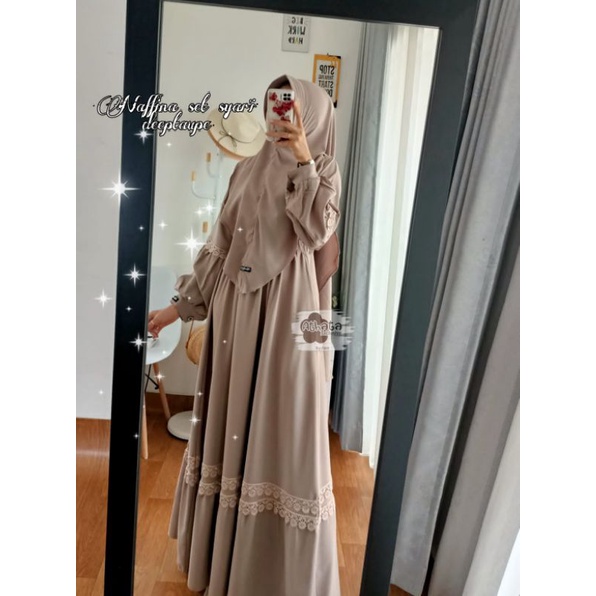 BUAT SERAGAMAN 10PCS NAFFINA SET SYARI ATHATA WARNA DEEPTAUPE