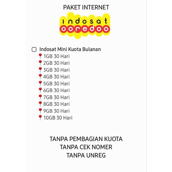 PAKET INTERNET INDOSAT MINI NASIONAL PAKET DATA INDOSAT MURAH