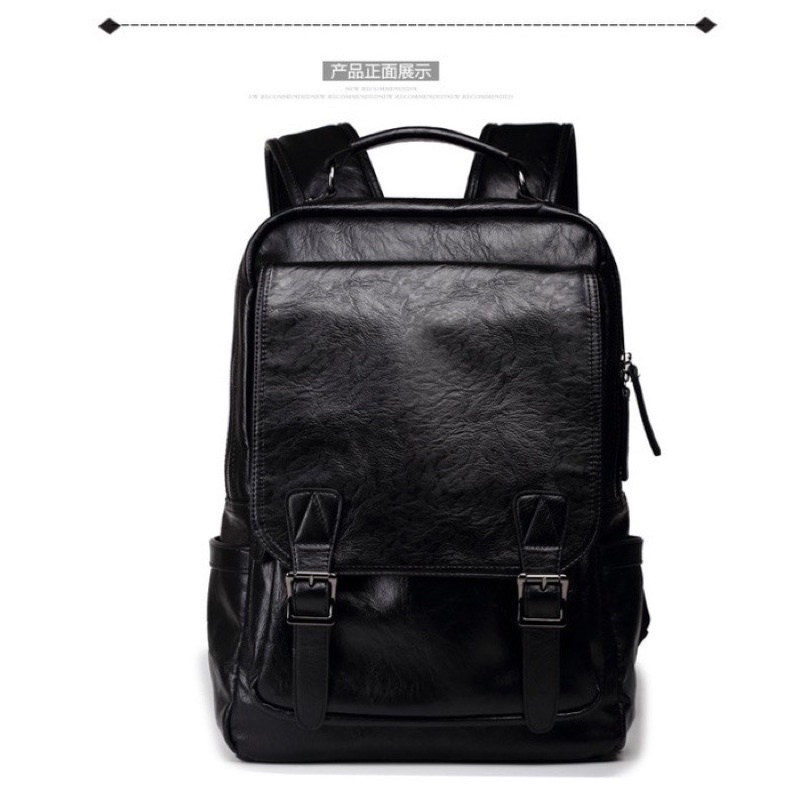 Tas Ransel Pria / Backpack Korea / Tas Kerja / Tas Kuliah Tas Laptop Kulit