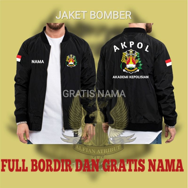 jaket akpol,jaket bomber akpol,jaket akademi kepolisian new model