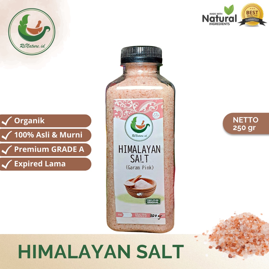 

PROMO!!! 250 GRAM HIMALAYAN SALT / GARAM PINK HIMSALT JSR RENATUREID