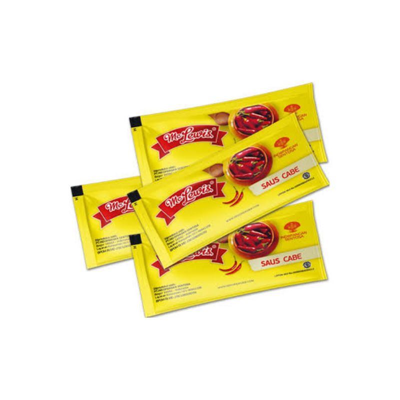

Mc lewis chili sauce sachet 25pc