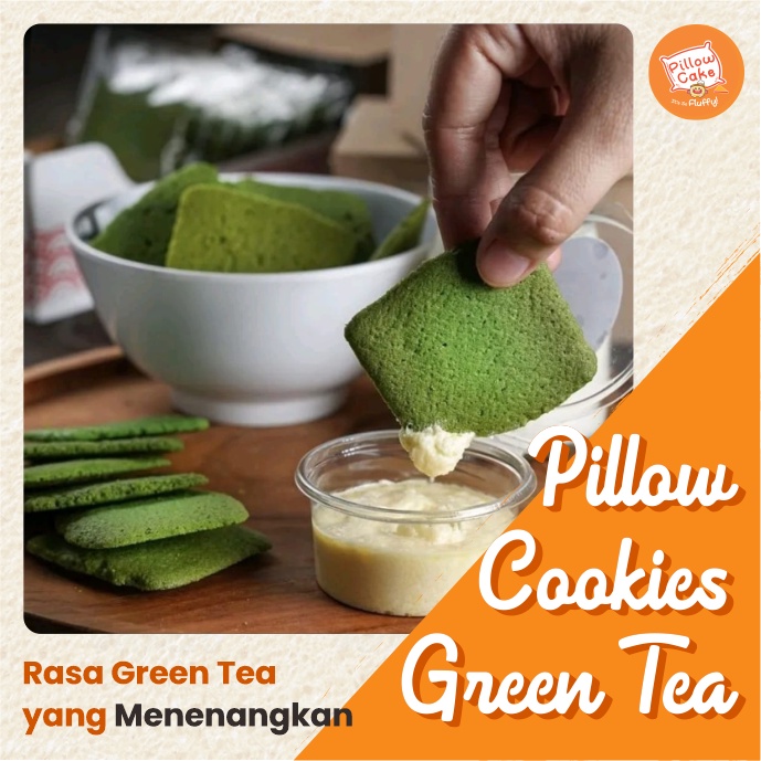 

PILLOW CAKE COOKIES GREEN TEA