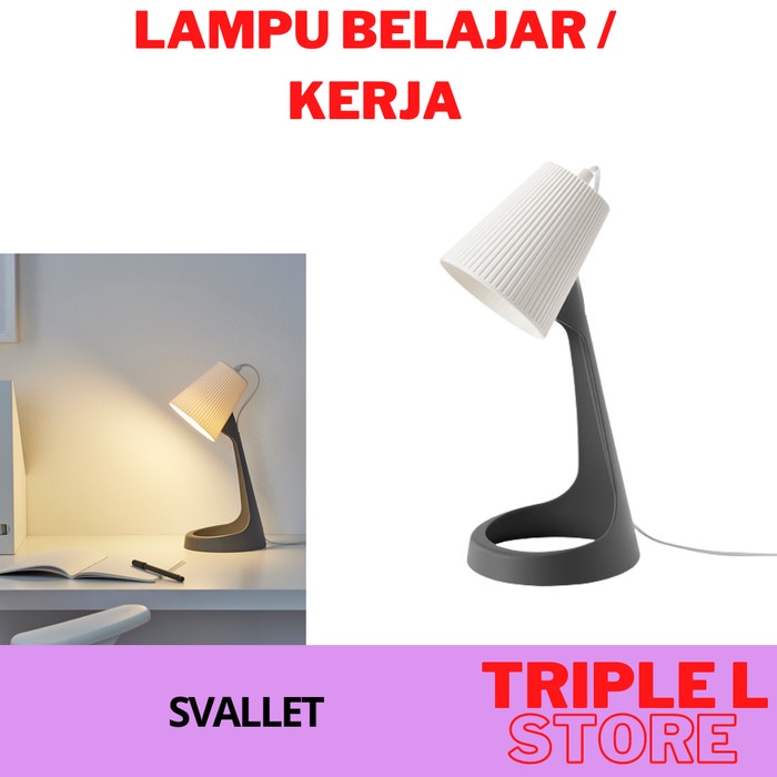 Lampu Meja Kerja belajar Tidur Baca Minimalis E14 SVLT - TANPA BOHLAM