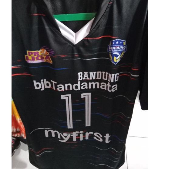9q✣Ready Stock✪↓ COD- Kaos Voli, Jersey Voli, Jersi Proliga Jersey Voliball Bandung BJB Tandamata Z4