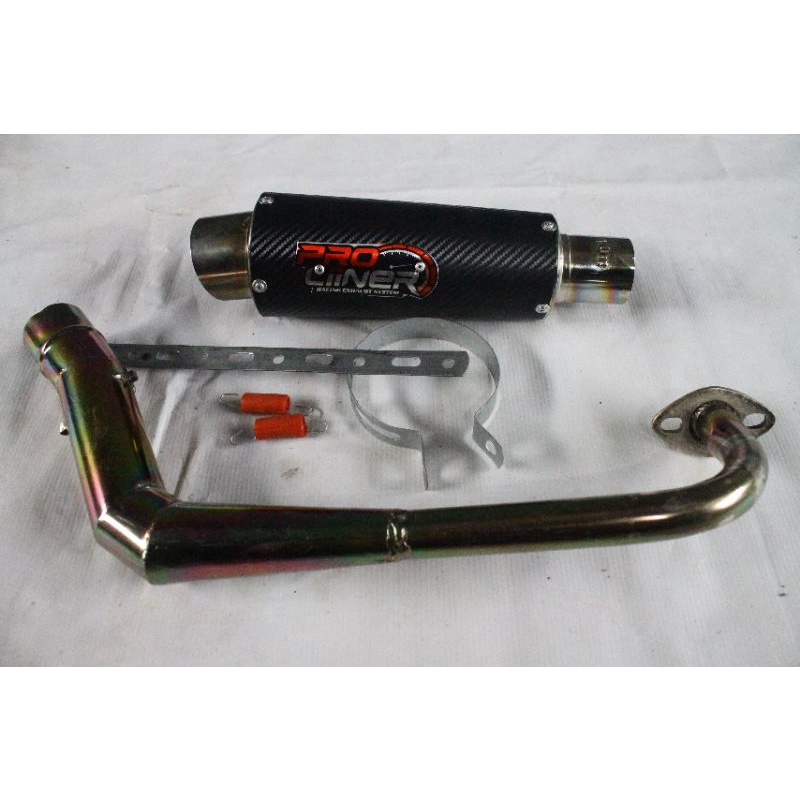 Knalpot racing proliner karbon bunglon untuk motor metik beat karbu beat fi beat new beat street mio