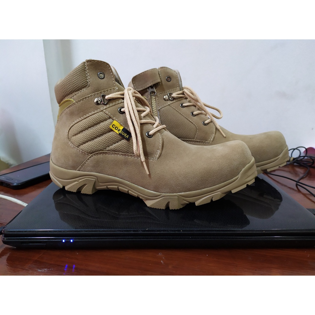 Sepatu Pria Delta Tactical Low Cream 6in Boots Safety Cream