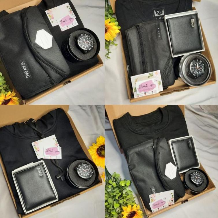 

⇇ BISA COD [HAMPERS/GIFT BOX - SWEATER, KAOS, HOODIE COWOK KADO ULTAH KADO ANNIV] ヅ