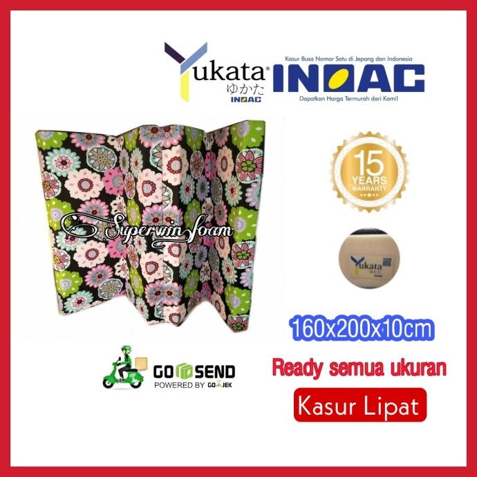 Kasur Lipat Busa Inoac Super no.2(160x200x10) Garansi 10th always ready