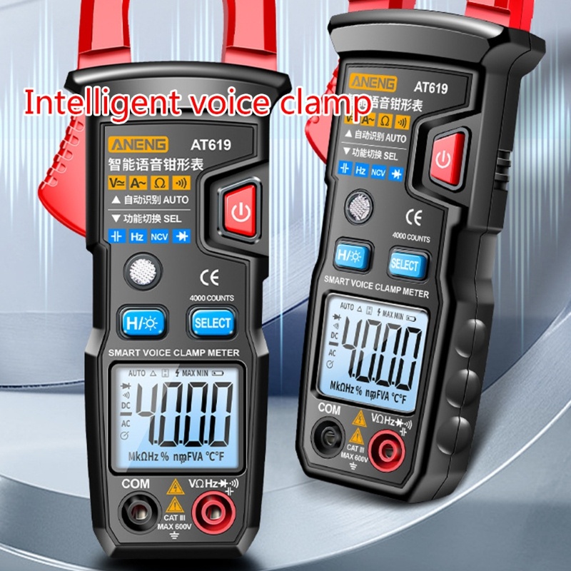 Zzz Clamp Meter Multimeter Tester Tegangan NCV 4000 Hitungan Dengan Fungsi Suara Broadcast Data