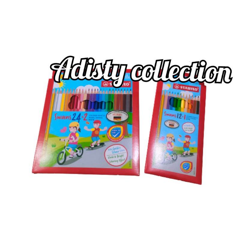 

Pensil Warna Stabilo 12 warna / 24 warna