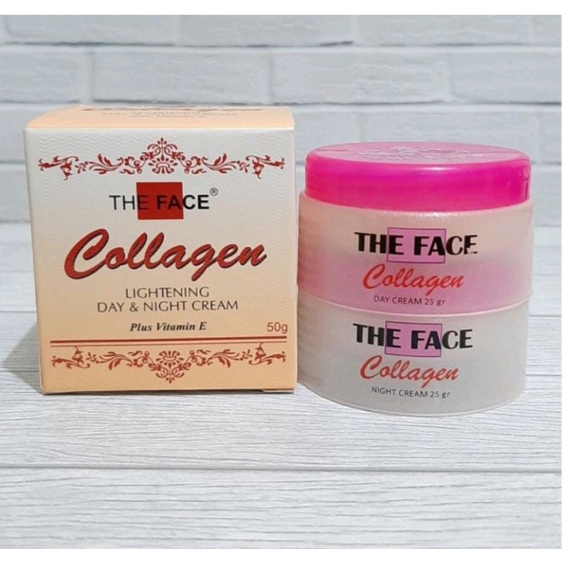 Collagen The Face  Cream Siang Malam Bpom