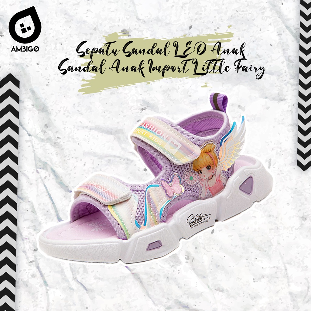 Sandal Sendal Anak Sandal Motif LITTLE FAIRY Type-009 - Sandal Anak Kasual Import