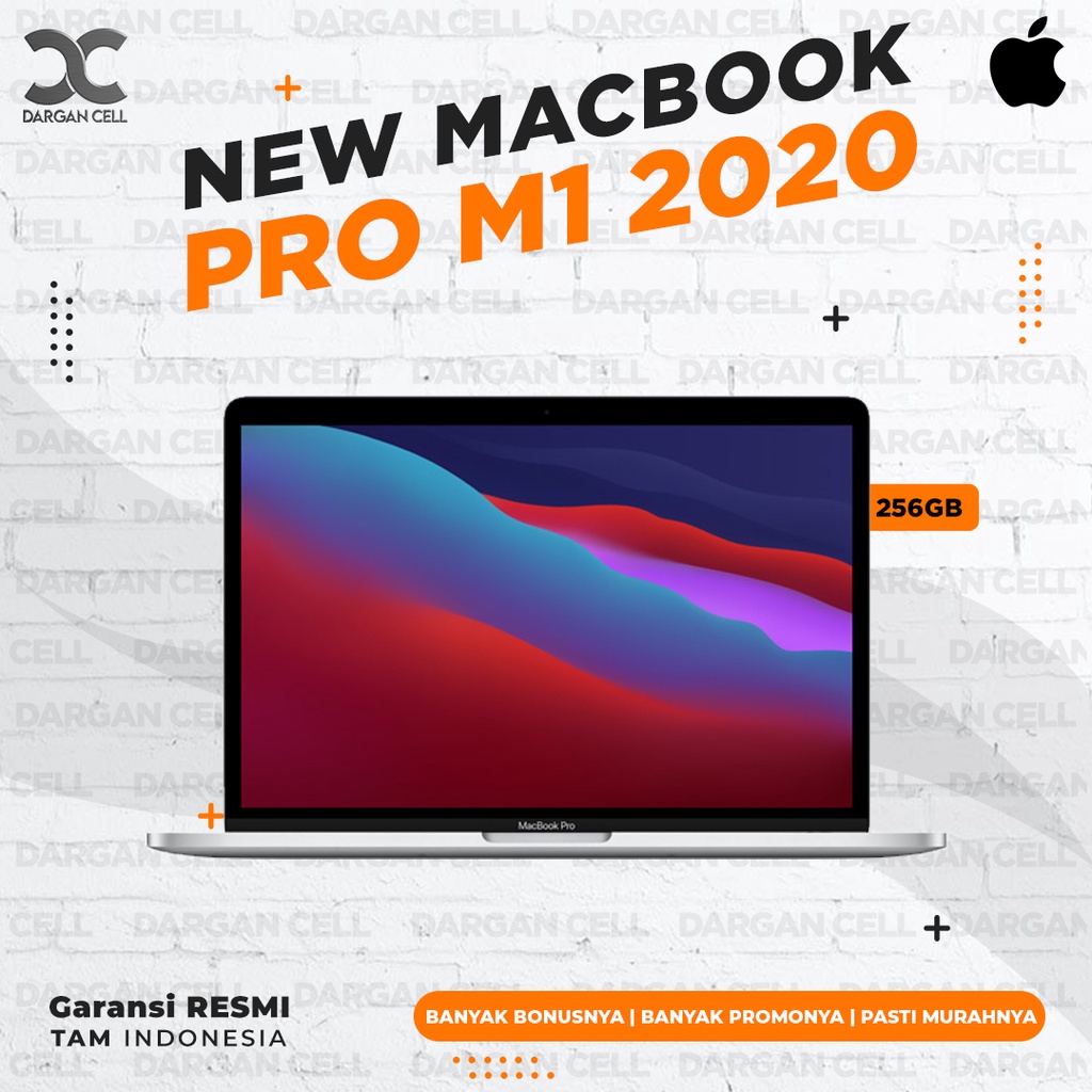 MACBOOK PRO M1 13" 2020 256GB FULLSET SECOND GARANSI RESMI 1 TAHUN