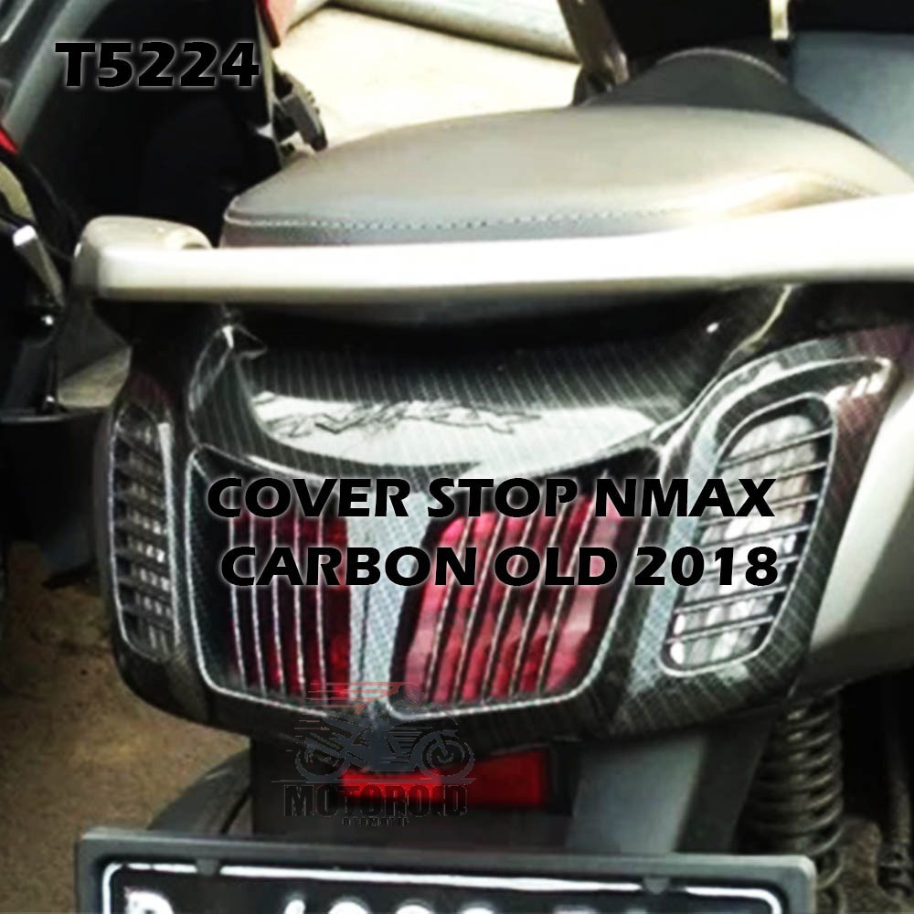 COVER STOP LAMP YAMAHA NMAX OLD 2018 ABS KARBON COSTUM CELUP VARIASI