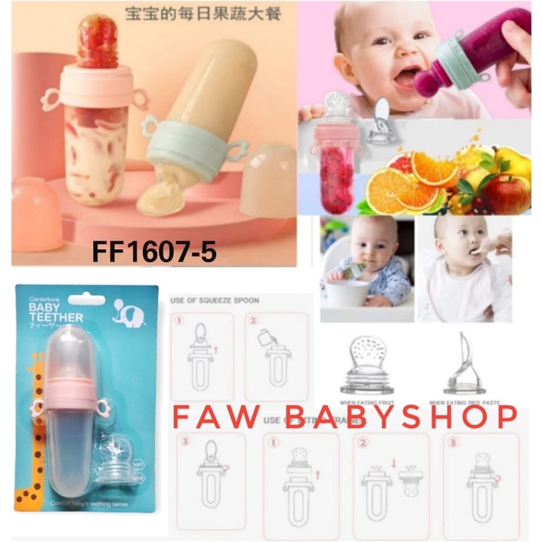 CarterLove DOT BUAH Baby Fruit Feeder - Food Feeder Peralatan Mpasi bayi / EMPENG BUAH BAYI / Baby Fruit Vegetable Pacifier Food Feeder Baby Fruit Pacifier Silicone Material