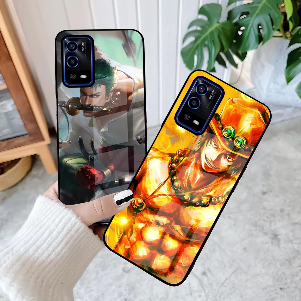 Case Kilau Oppo A74 | A95 | Casing Hp Glossy | Pelindung Smartphone | Motif Art One Piece