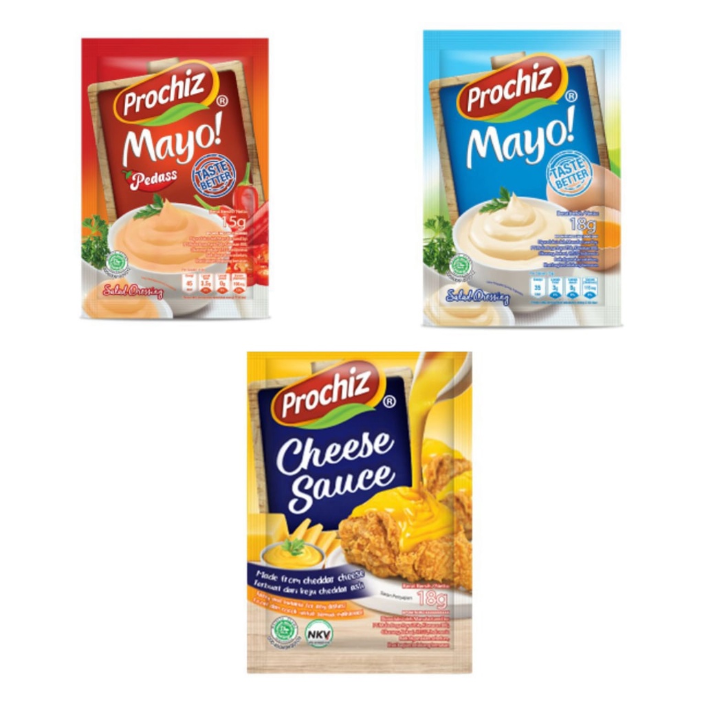 Prochiz Saus keju 18g / Cheeze sauce | Mayo Prochiz Mayonaise Serbaguna Mayones Mayo sachet BABY MPA