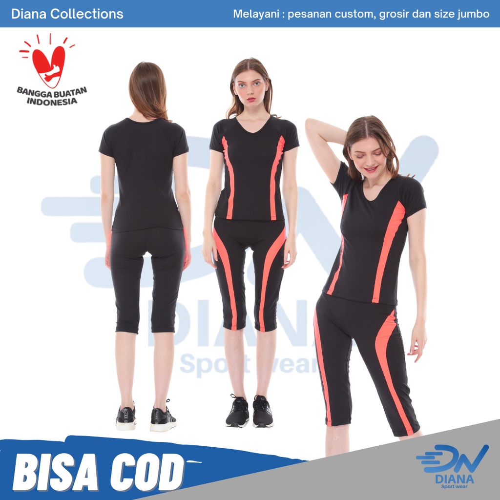 setelan senam wanita | setelan senam wanita model lengan pendek | baju setelan senam wanita dewasa |