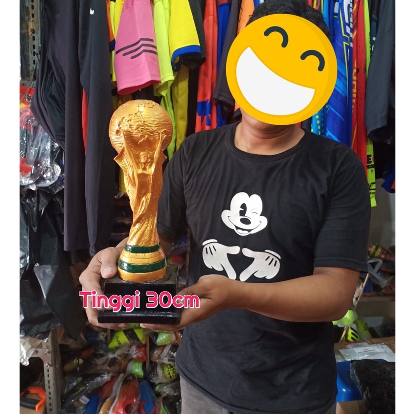 PIALA BOLA FUTSAL WORLD CUP / PIALA DUNIA J3 TINGGI 30CM