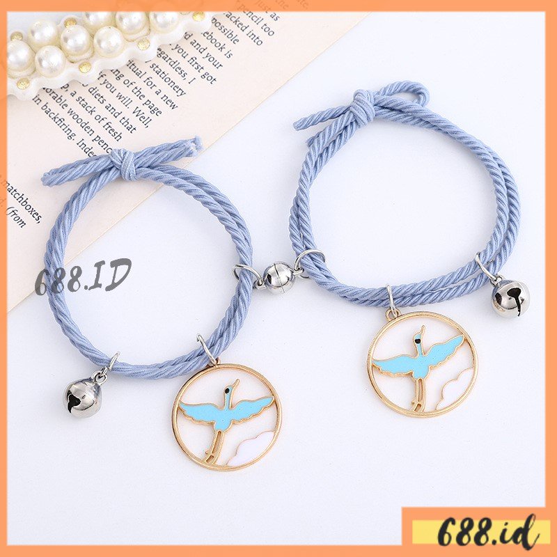 Gelang Couple Magnet 2 pcs / sepasang Model Terbaru Lucu untuk Wanita Pria Unisex Persahabatan Bestie Pacar Pasangan GL 48