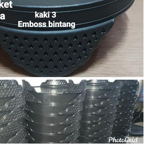 TEBOK PLASTIK SANGKAR KANDANG ALAS BURUNG LOVE BIRD BULAT HITAM