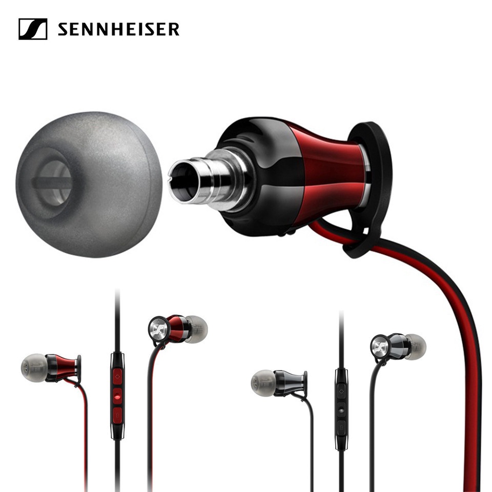 Sennheiser MOMENTUM Headset Earphone Kabel Stereo Deep Bass Dengan Noise Reduction