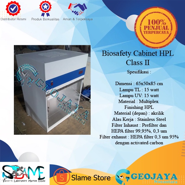 [Ekonomis] Biosafety Cabinet / BSC Class II Multiplex HPL Laboratorium