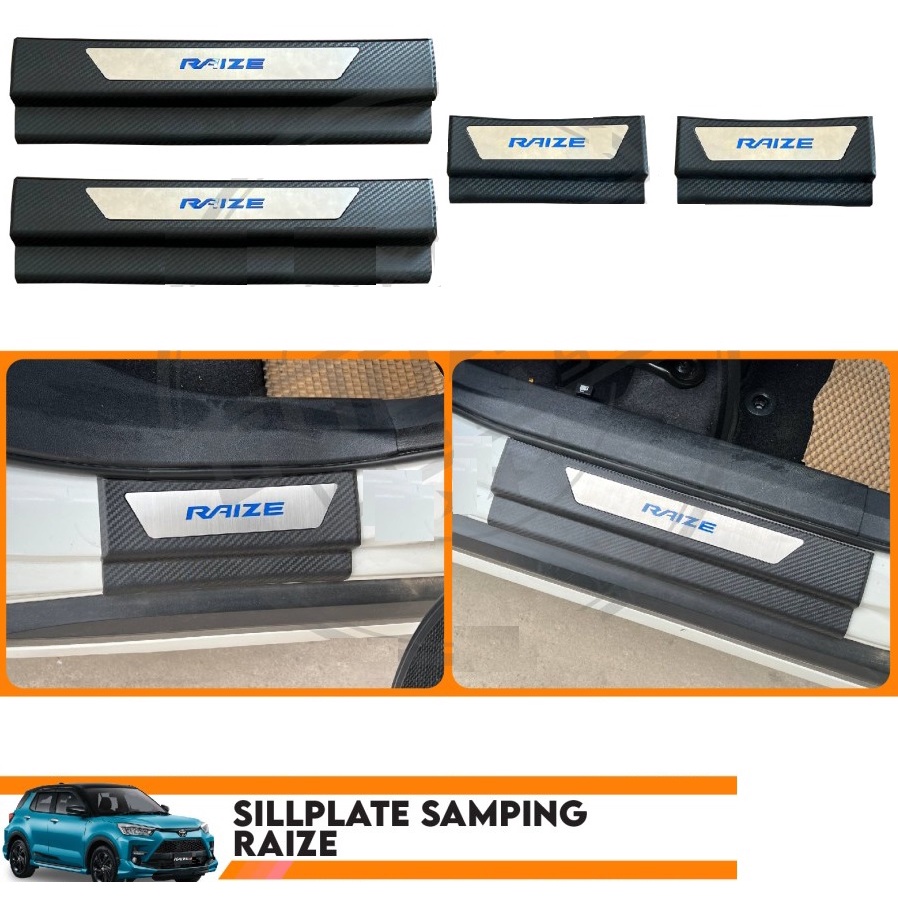 Sillplate Samping Raize 2021 Carbon sill plate mobil cakep keren