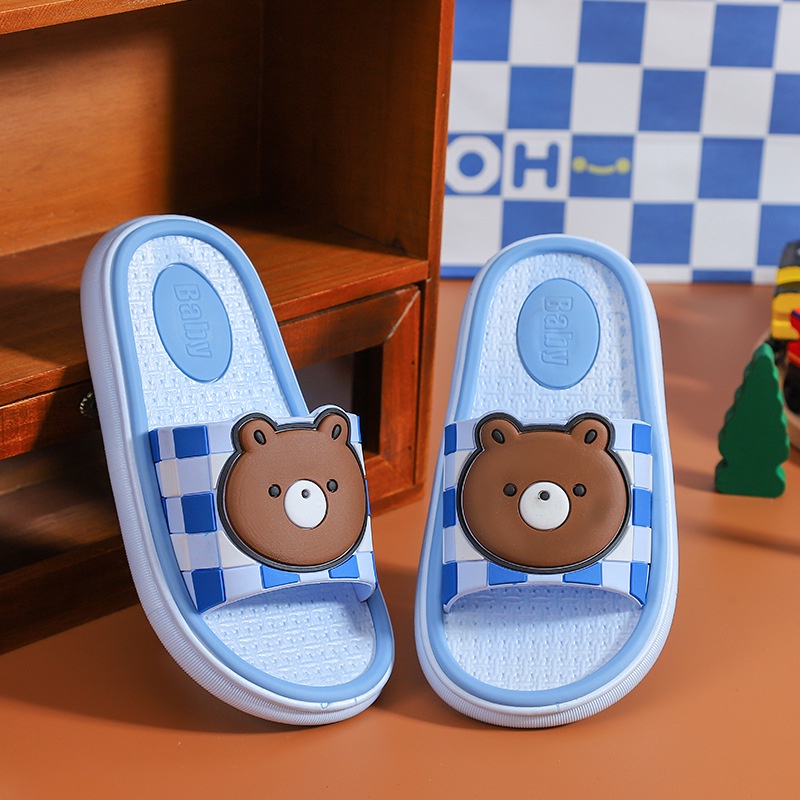 SA-H Sendal / Sandal Anak Eva Lembut Karakter Bear Rabbit Non-slip 0795