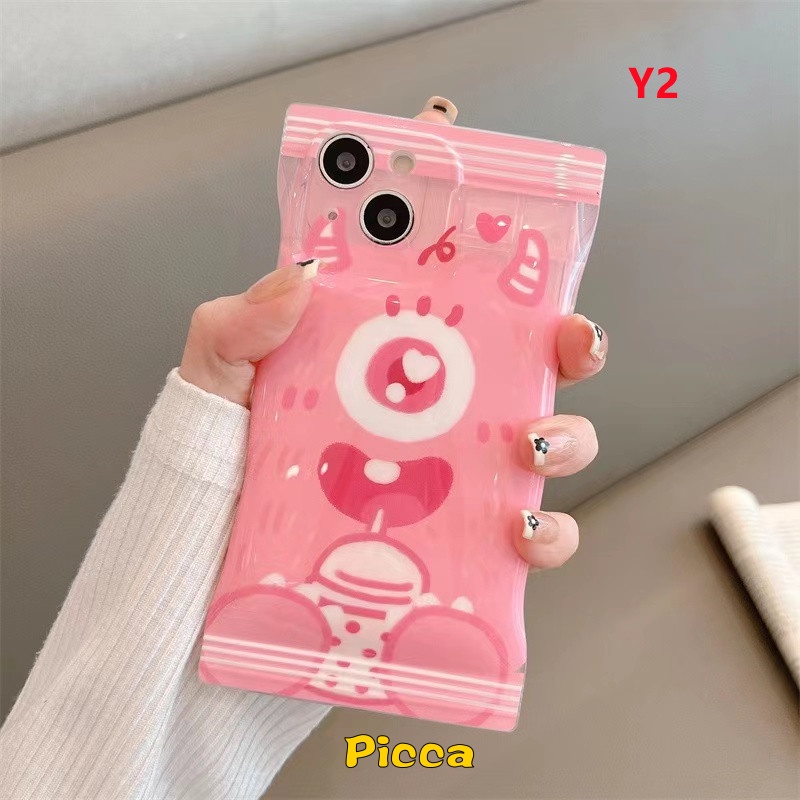 Soft Case Pelindung Motif Kartun Monster Kecil Untuk IPhone 11 7 6 6s 8 Plus 7plus XR 14 12 13 Pro Max Xs Max X SE 2020