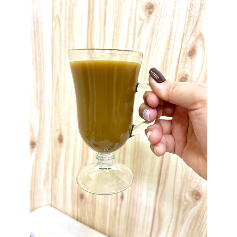 Gelas Kaki Dan Gagang Kaca Kedaung isi 6PCS 200ml / Gelas Jus Latte