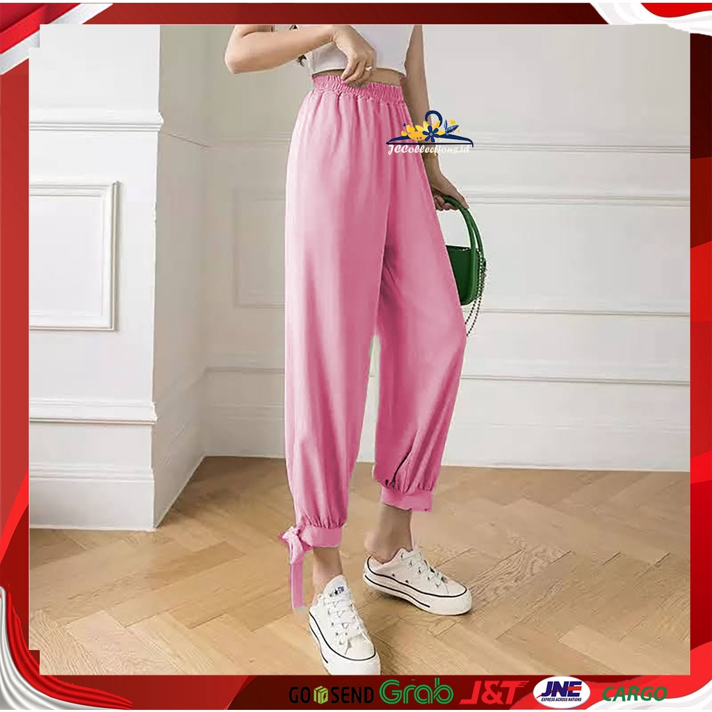 Celana Panjang Wanita Murah Gaya Korea Variasi tali Yasmmine JCCollections