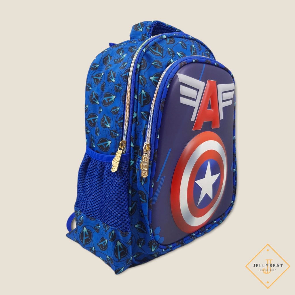 TAS RANSEL 13.5 INCH TK - SD 2 KARAKTER - CAPTAIN AMERICA