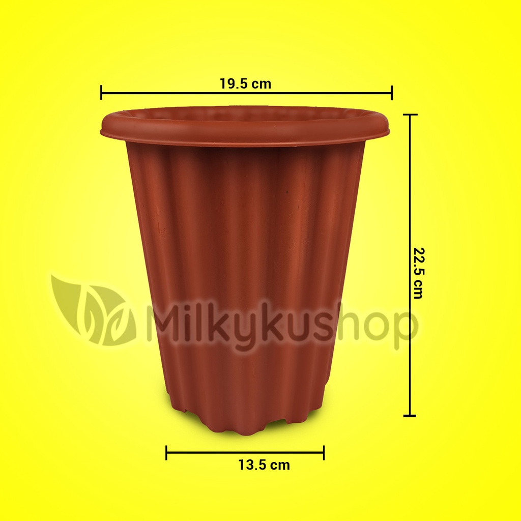 POT JM RUPLAS JMP18 - 19 CM -  PAKET 1 PCS - POT BUNGA TANAMAN