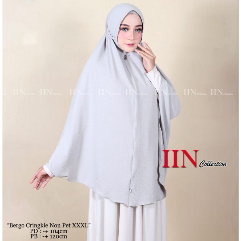 Hijab bergo crinkle airflow hijab syari jumbo premium