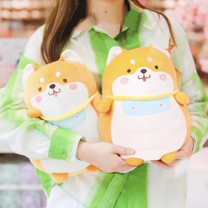 Bantal Boneka Lucu Sakura Shiba Inu Husky Mainan Cute Plush Toy Mainan Mewah Lembut Perempuan Anak