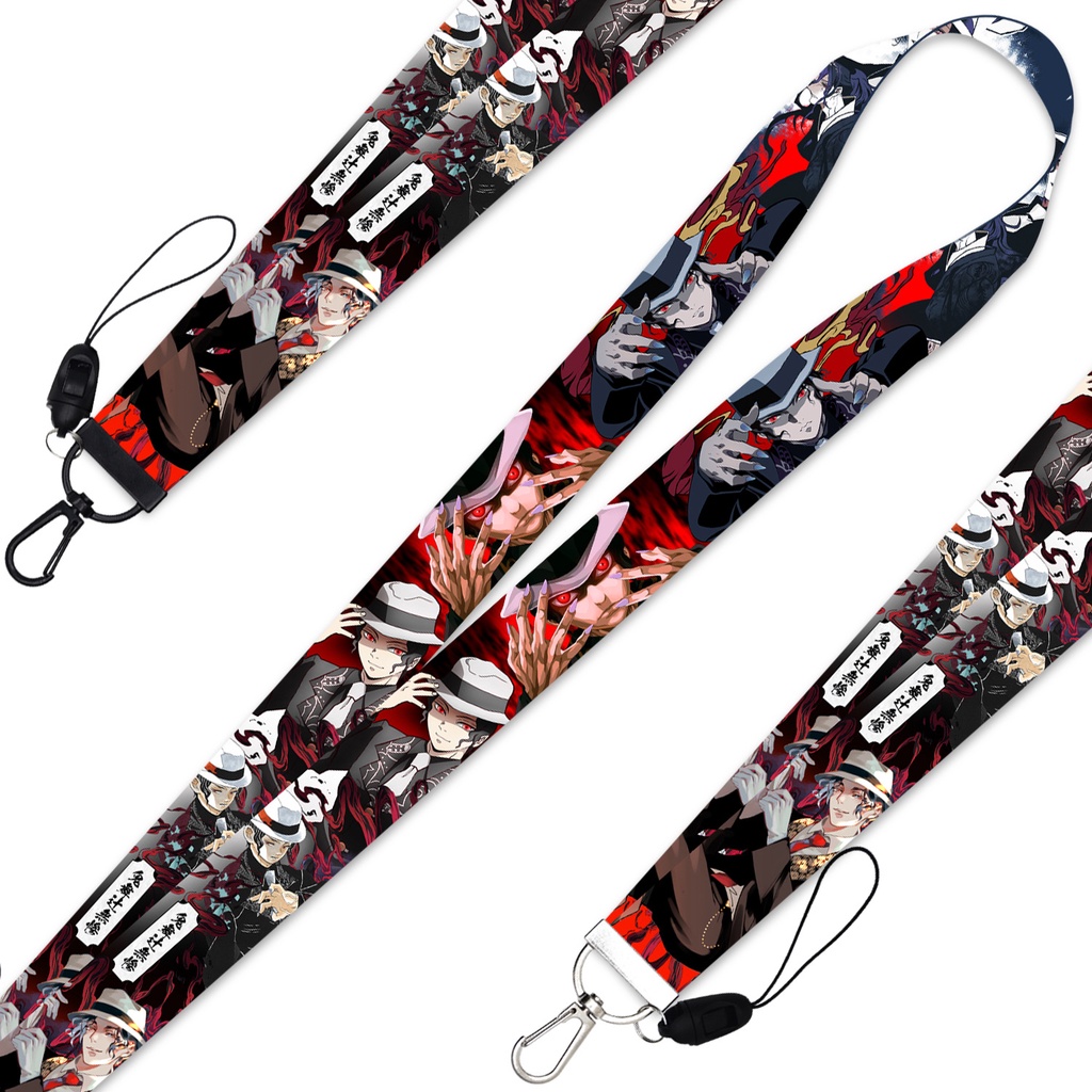 Tali lanyard Panjang Dapat Dilepas Desain Ghost killing blade Untuk Ponsel