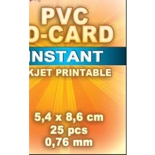 

SUN Kertas PVC Instant - PVC ID CARD INSTANT 0,76 White (8.6 x 5.4 cm)