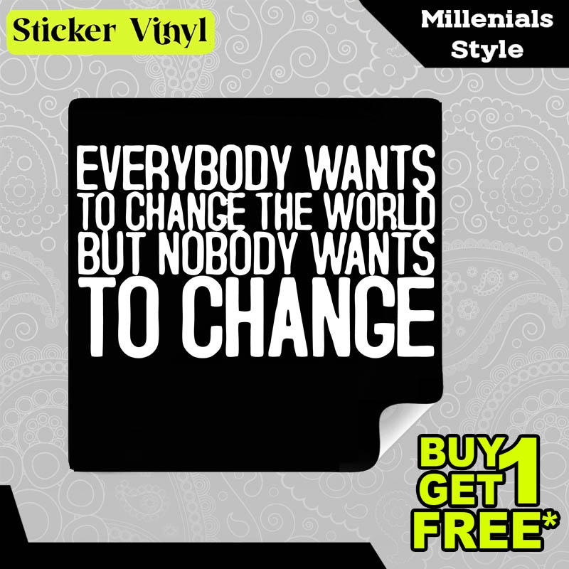 

Stiker Sticker Change Perubahan Gambar Unik Desain Keren dan Kekinian Aesthetic Bahan Vinyl Satuan Anti Air