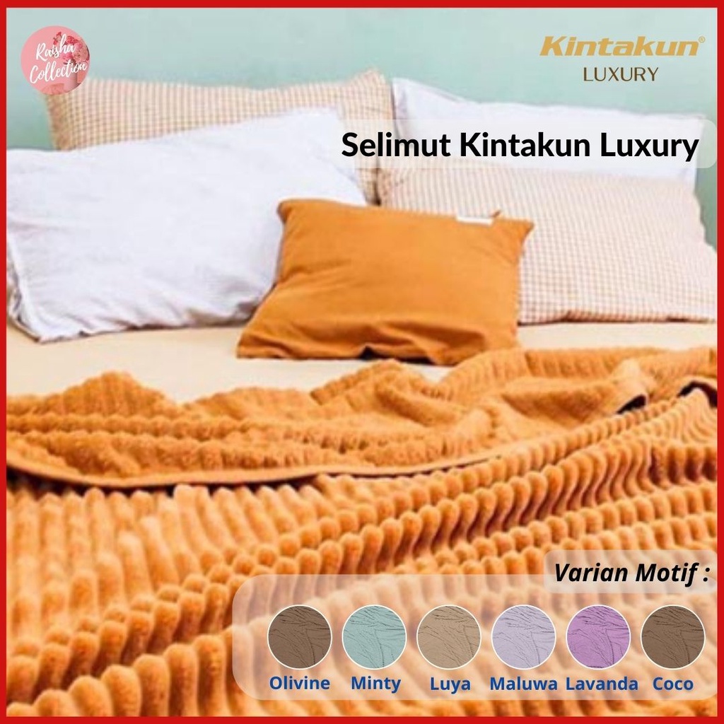 RC SELIMUT LUXURY KINTAKUN POLOS UKURAN 160X200 LEBIH TEBAL