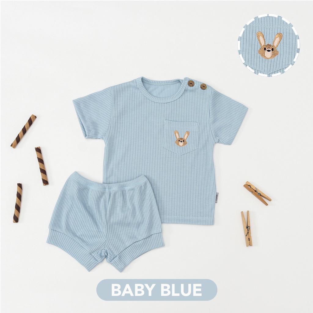 Mooi Niki Rib Set Setelan Anak Unisex - Mooi setelan anak