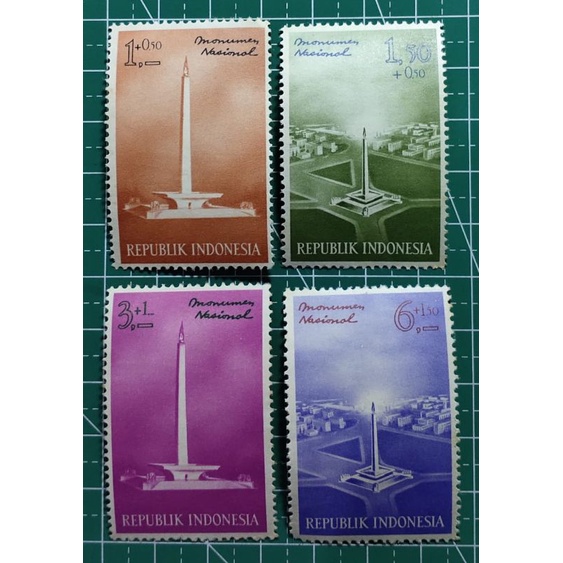 

prangko lawas set lengkap Monumen Nasional Thn 1962