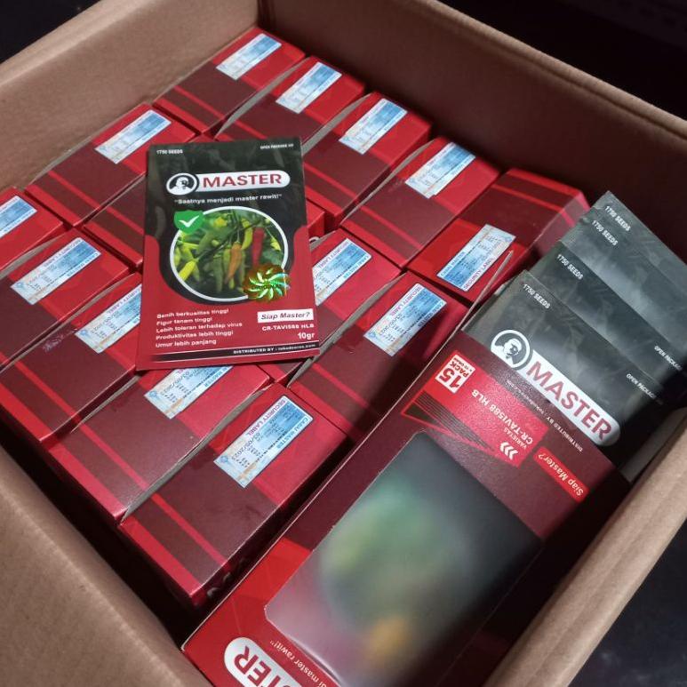 RECOMENDED Benih Cabe Rawit - MASTER - 10 gr / bibit cabai lombok putih merah unggul kaliber € 867