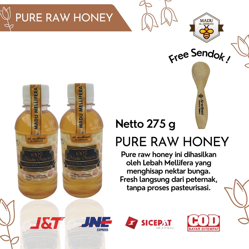 

PROMO TERBATAS Madu Murni Asli 100% ORIGINAL Tanpa Campuran Madu Al-ardhani 275 gram