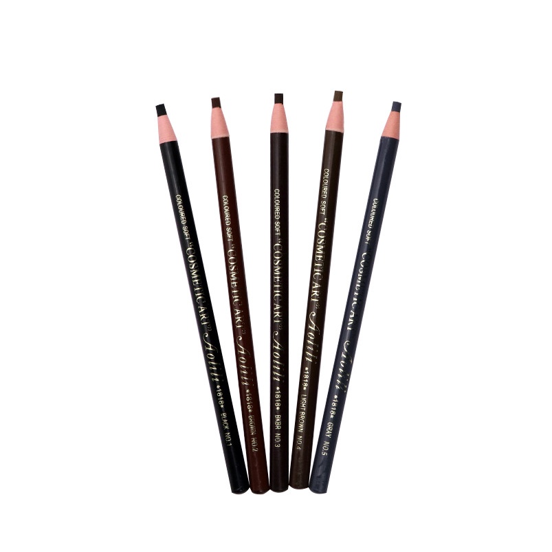 Pensil Alis Benang 1818 Soft Coloured Pencils Tahan Air Eyebrown Pencil