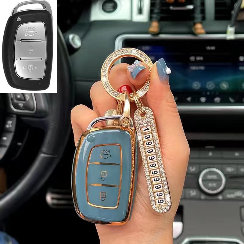 Case Kunci Mobil Bahan Silikon Untuk Hyundai I30 IX35