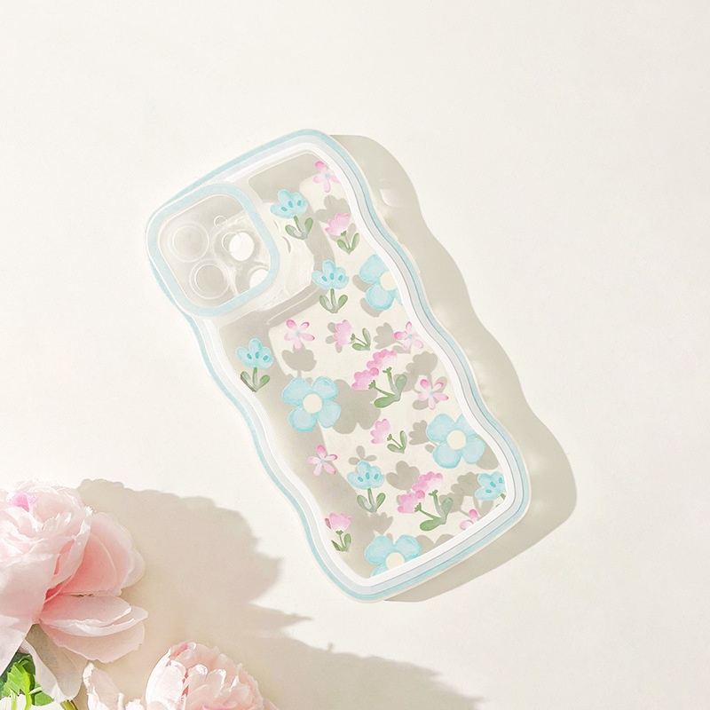 Casing Silikon OPPO A17 A17K A57 A77 A77s A16 A16K A15 A15s A3s A5s A78 A76 A96 A74 A54 A93 A94 A95 A92 A55 A52 A53 A33 A31 A5 A9 2020 A7 F11 F9 Pro Reno 7 6 5 Pro Reno 8T 8Z 7Z 6Z 5Z Motif Bunga